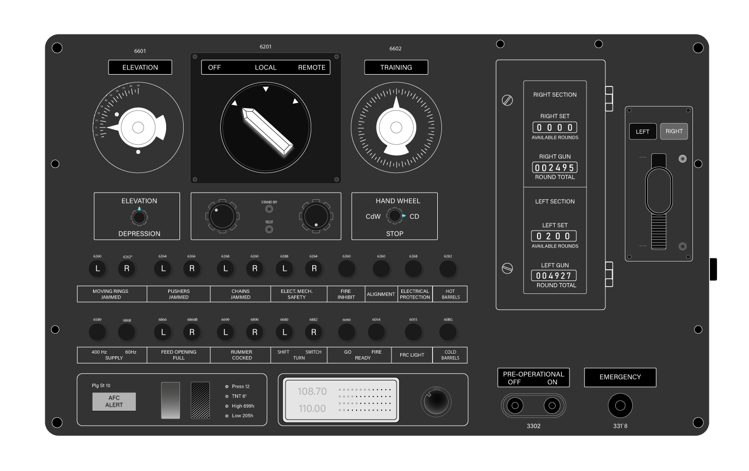 Control console first mockup